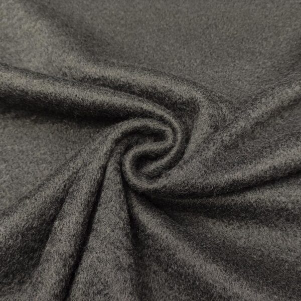 Tessuto lana cotta tinta unita grigio
