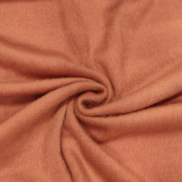 Tessuto Lana Cotta tinta unita rosa antico