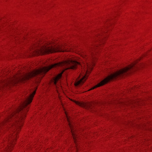 Tessuto Lana Cotta tinta unita rosso
