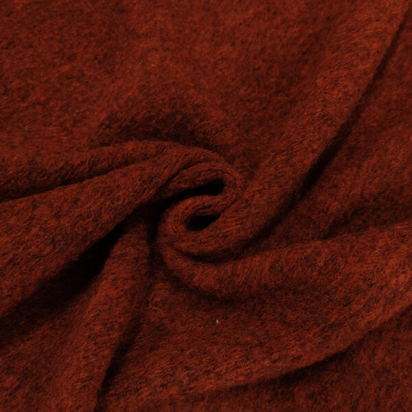 Tessuto Lana Cotta tinta unita ruggine