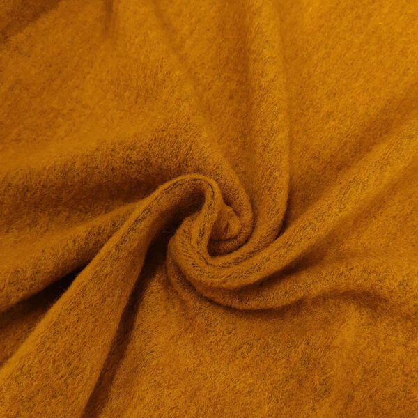 Tessuto Lana Cotta tinta unita senape