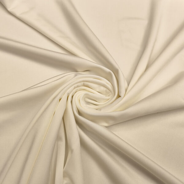 Tessuto Lycra tinta unita bianco seta