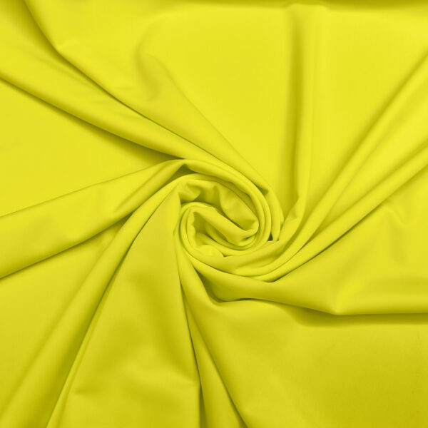 Tessuto Lycra tinta unita giallo fluo