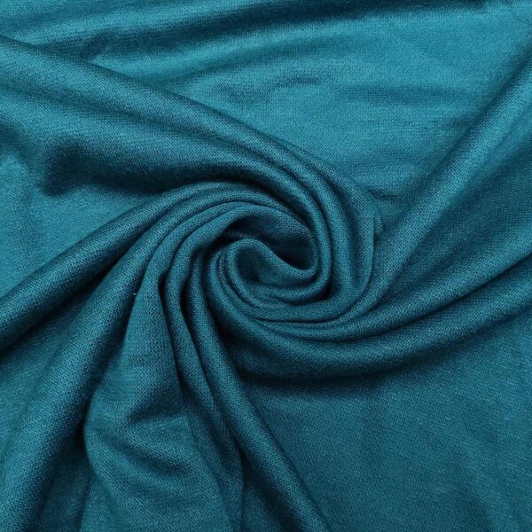 Tessuto maglia mano cashmere tinta unita verde ottanio