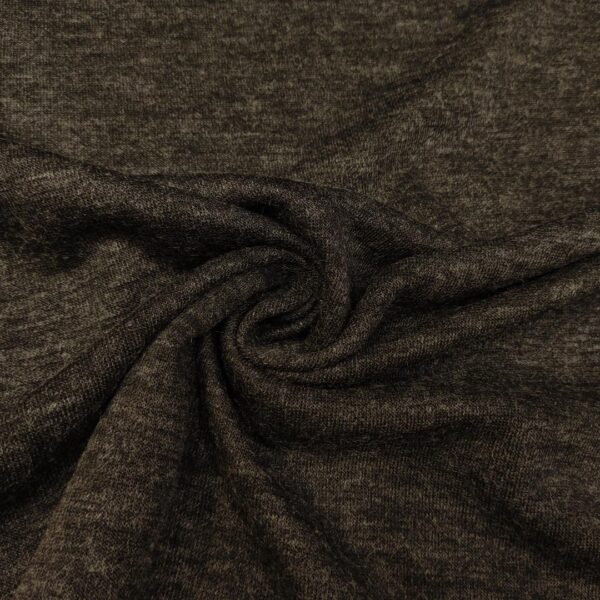 Tessuto Maglia Mano Lana in tinta unita grigio antracite