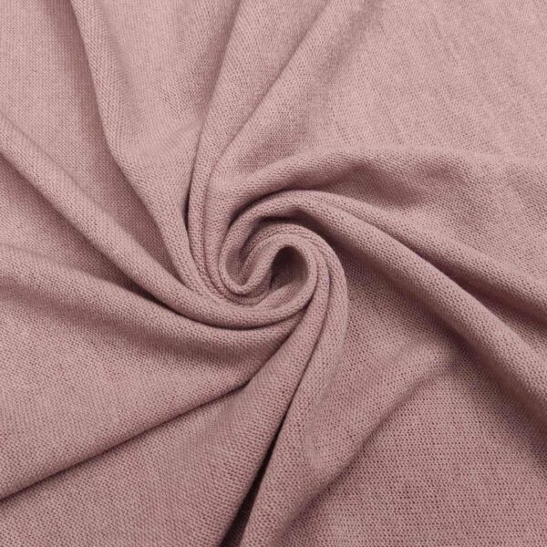 Tessuto Maglia Mano Lana Angoretta in tinta unita rosa ortensia