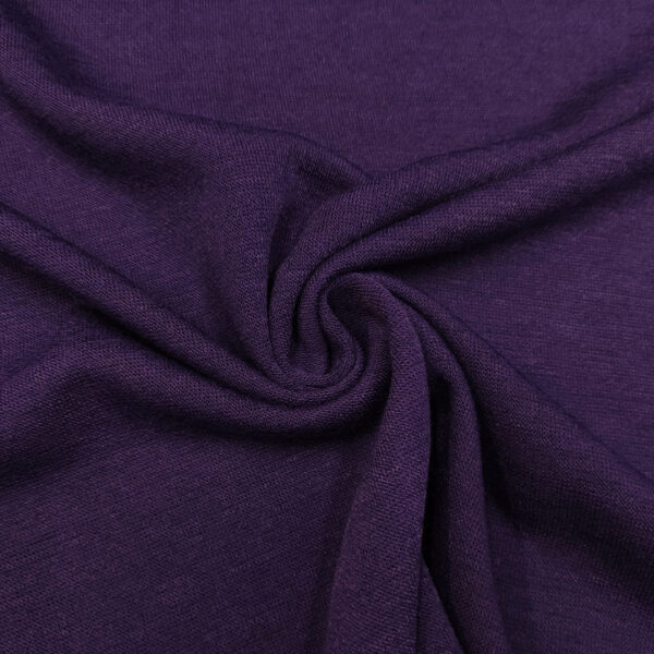 Tessuto Maglia Mano Lana in tinta unita viola