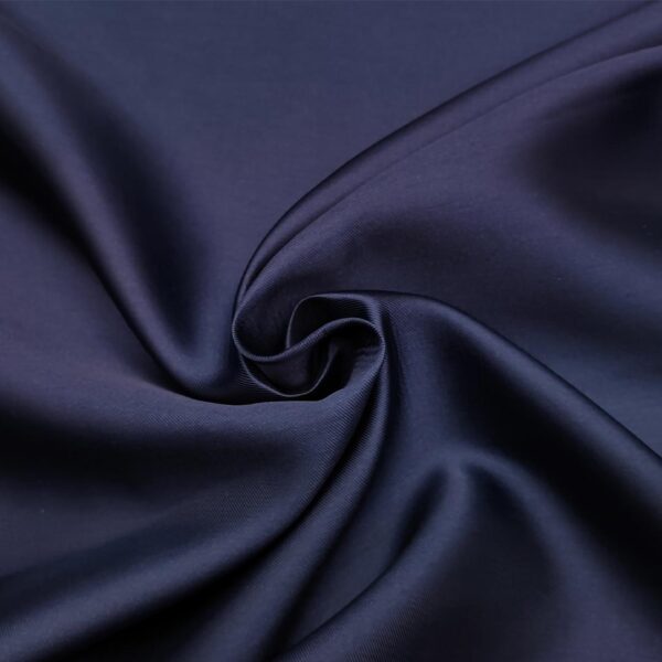 Tessuto Mikado tinta unita blu notte