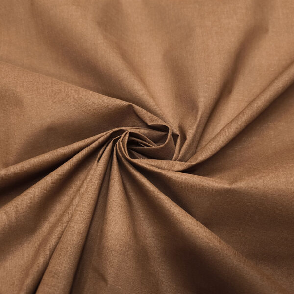 Tessuto Misto Cotone per tende ombreggianti tinta unita marrone