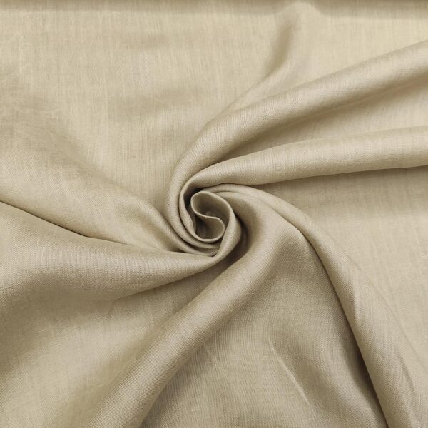 Tessuto Misto Lino in tinta unita beige