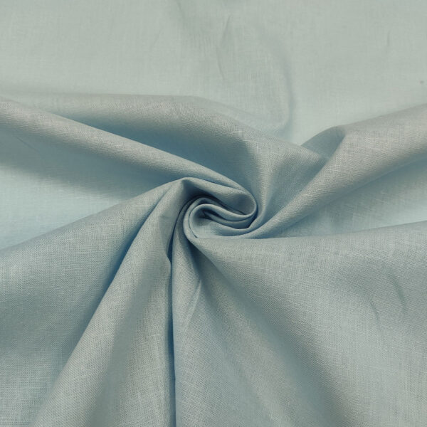 Tessuto Misto Lino in tinta unita celeste