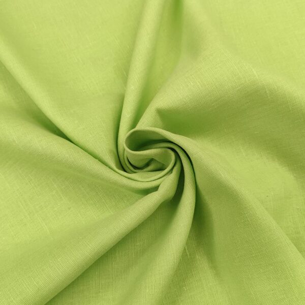 Tessuto Misto Lino in tinta unita verde chiaro