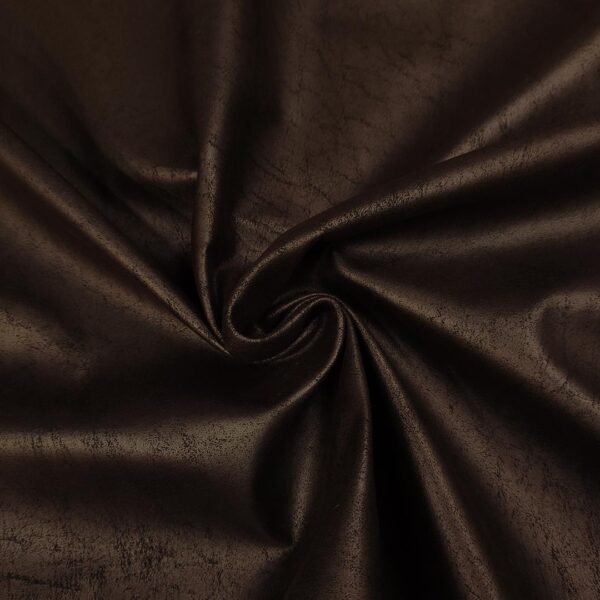 Tessuto per rivestimenti Nabuk idrorepellente effetto invecchiato scamosciato tinta unita testa di moro
