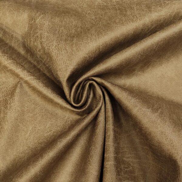 Tessuto per rivestimenti Nabuk idrorepellente effetto invecchiato scamosciato tinta unita tortora