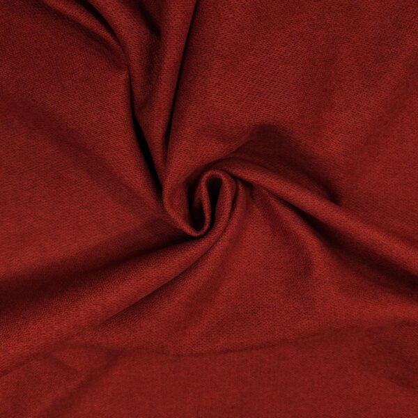 Tessuto per rivestimenti Nabuk idrorepellente effetto scamosciato tinta unita bordeaux