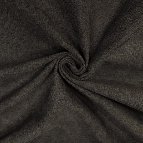 Tessuto per rivestimenti Nabuk idrorepellente effetto scamosciato tinta unita grigio scuro