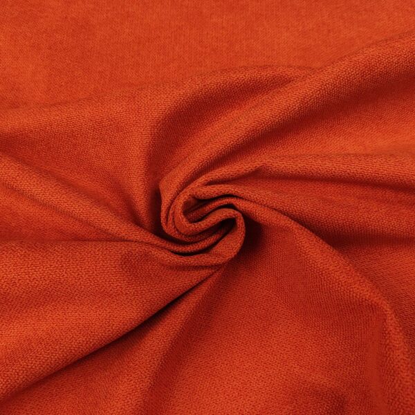 Tessuto per rivestimenti Nabuk idrorepellente effetto scamosciato tinta unita ruggine