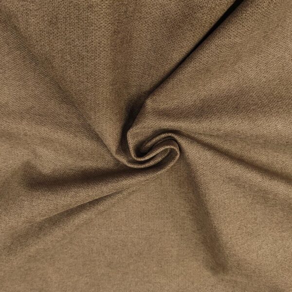 Tessuto per rivestimenti Nabuk idrorepellente effetto scamosciato tinta unita tortora