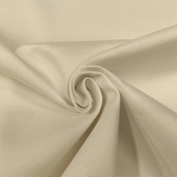 Tessuto per rivestimenti Panama idrorepellente tinta unita bianco