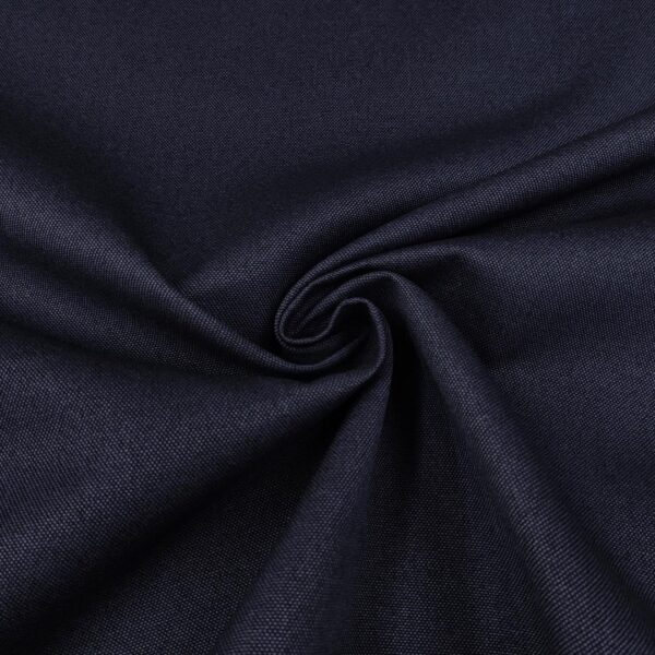 Tessuto per rivestimenti Panama idrorepellente tinta unita blu
