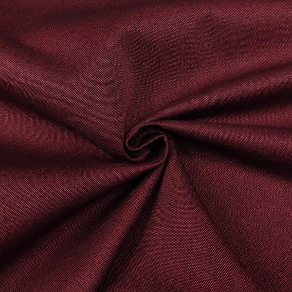 Tessuto per rivestimenti Panama idrorepellente tinta unita borgogna