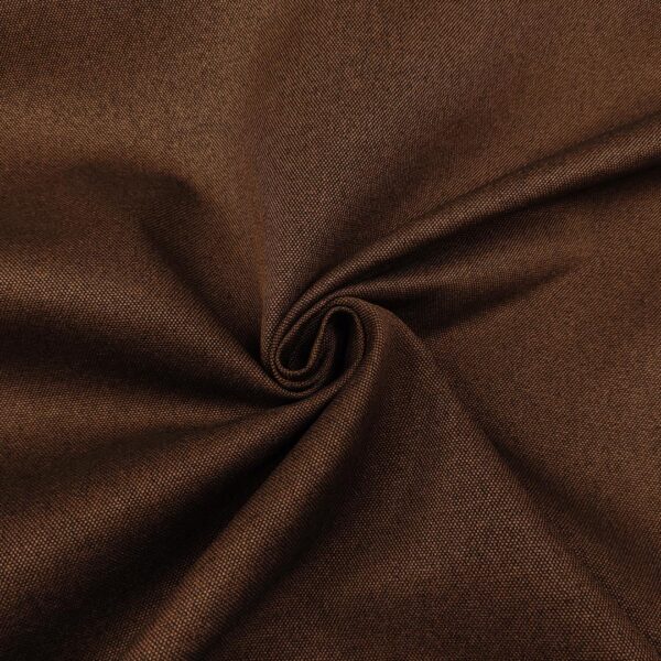 Tessuto per rivestimenti Panama idrorepellente tinta unita cioccolato