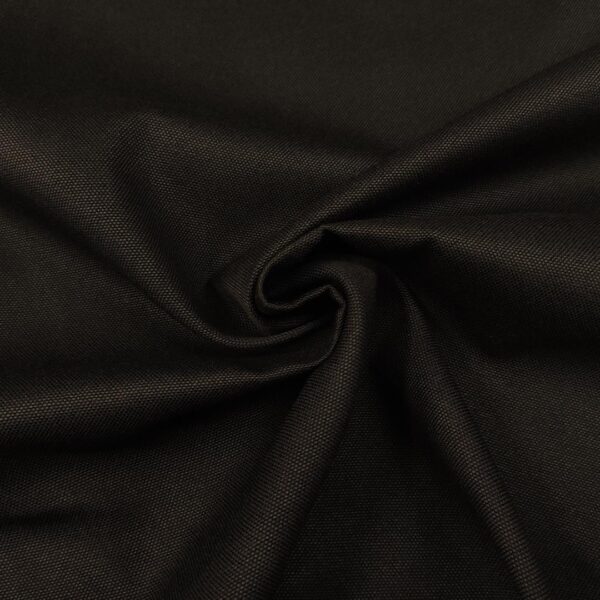 Tessuto per rivestimenti Panama idrorepellente tinta unita nero
