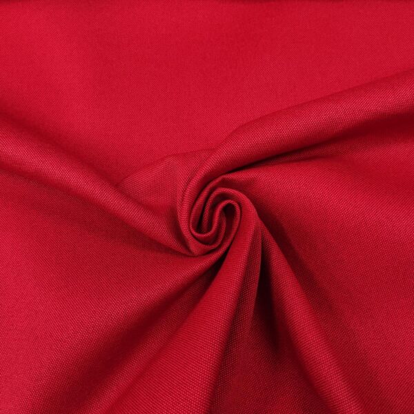 Tessuto per rivestimenti Panama idrorepellente tinta unita rosso