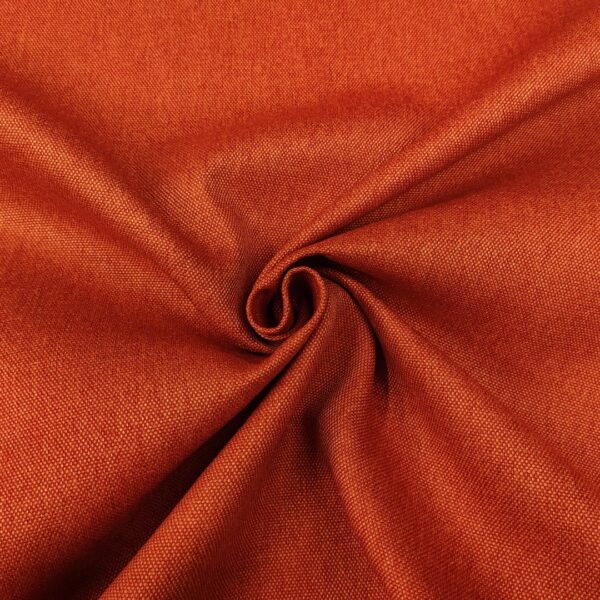 Tessuto per rivestimenti Panama idrorepellente tinta unita ruggine