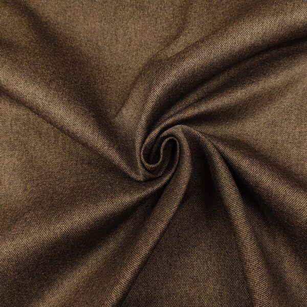 Tessuto per rivestimenti Panama idrorepellente tinta unita testa di moro