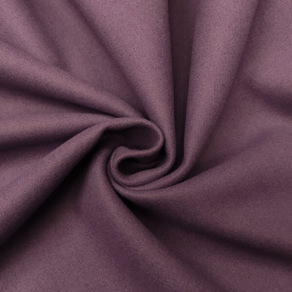 Tessuto per cappotto Panno a maglia tinta unita uva