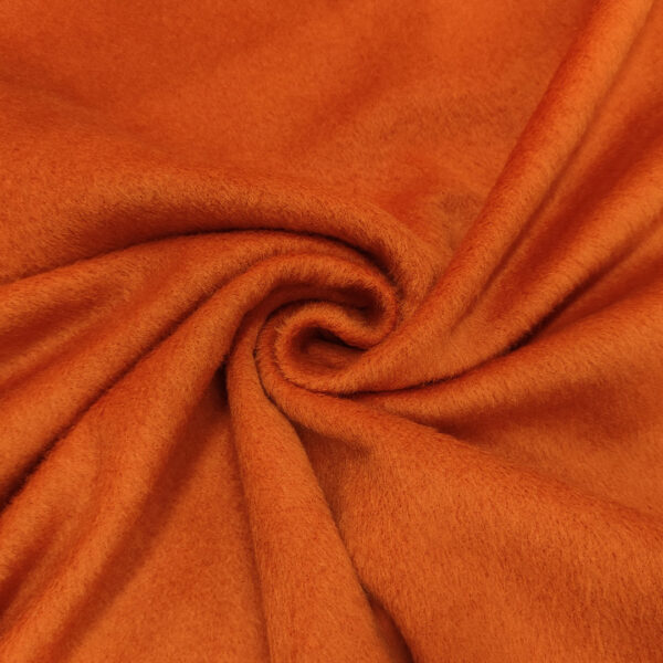 Tessuto per cappotto  Panno tinta unita arancione