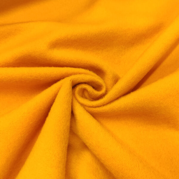 Tessuto per cappotto  Panno tinta unita giallo
