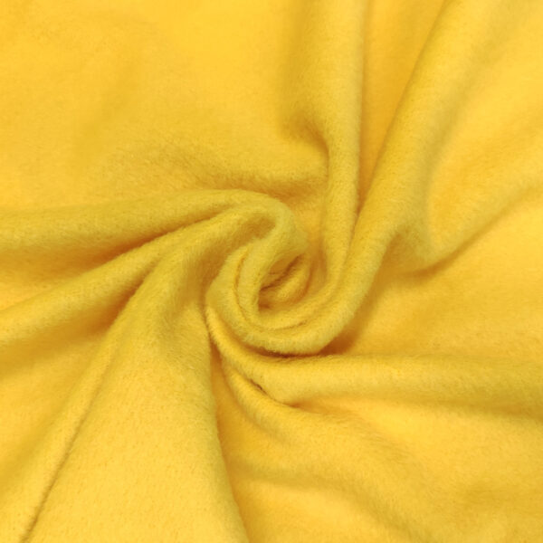 Tessuto per cappotto  Panno tinta unita giallo pastello