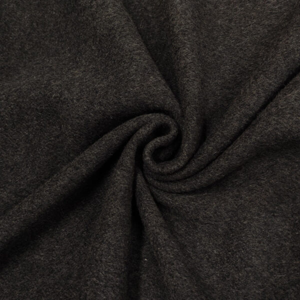 Tessuto per cappotto Panno tinta unita  grigio scuro