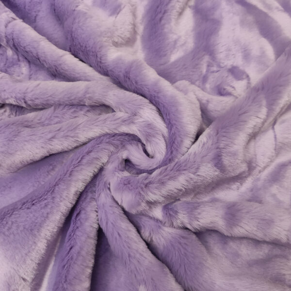 Scampolo di Tessuto Eco Pelliccia tinta unita lilla