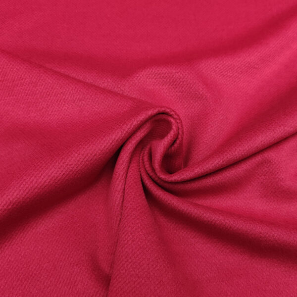 Tessuto per cappotto mano cashmere tinta unita ciliegio