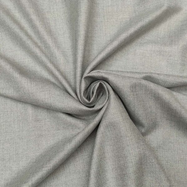 Tessuto Pettinato elasticizzato tinta unita grigio perla