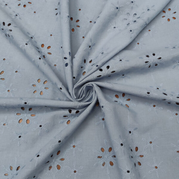 Tessuto Sangallo doppio smerlo motivo floreale carta da zucchero