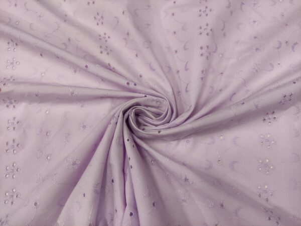 Tessuto Sangallo in tinta unita lilla