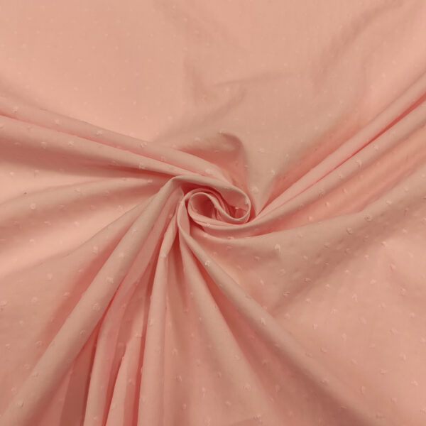 Tessuto Plumetis puro cotone tinta unita rosa