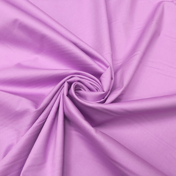 Tessuto Popeline di cotone in tinta unita glicine