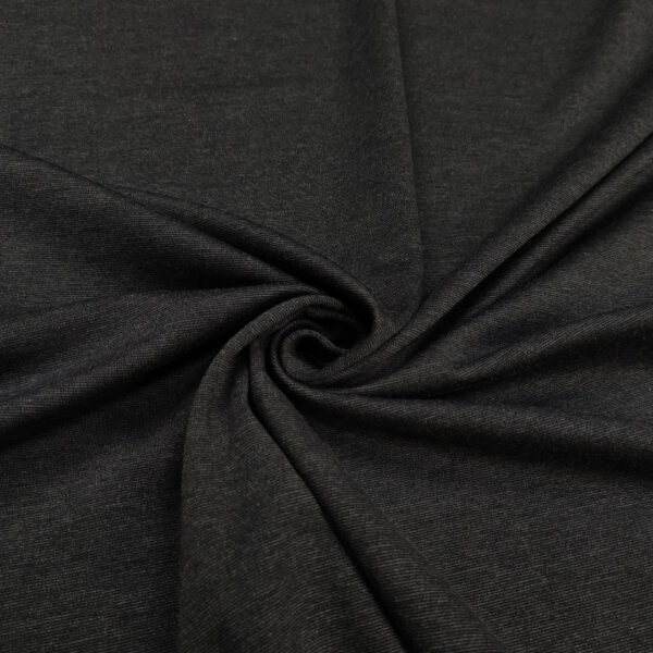 Tessuto Punto Milano tinta unita grigio antracite