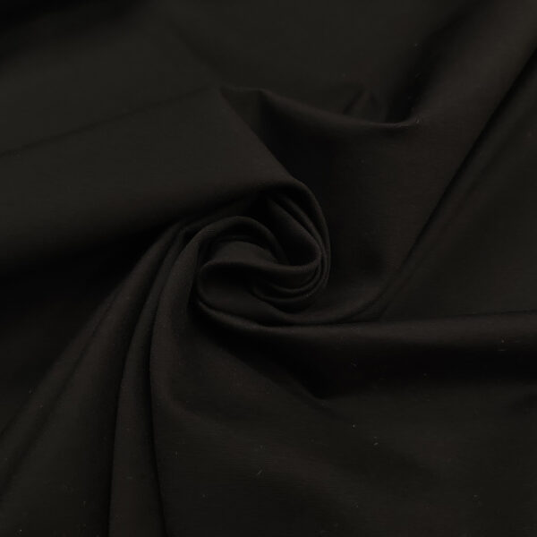Tessuto Punto Milano tinta unita nero