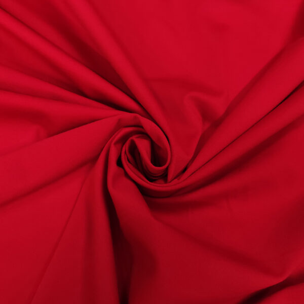 Tessuto punto milano tinta unita rosso