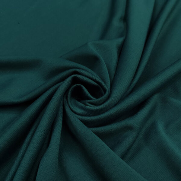 Tessuto Punto Milano tinta unita verde ottanio
