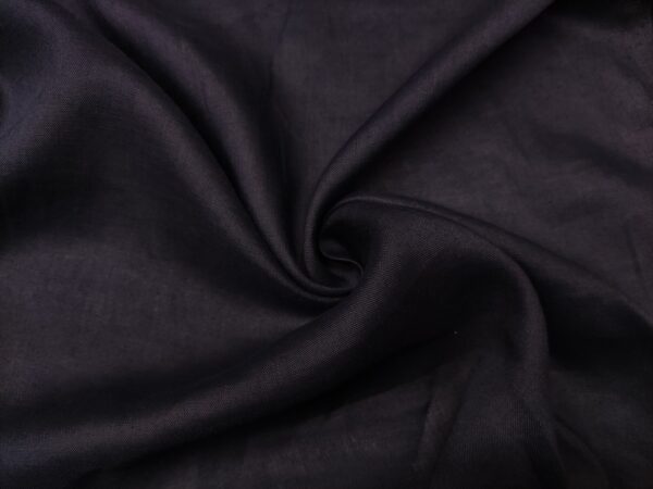 Tessuto Puro Lino in tinta unita blu notte
