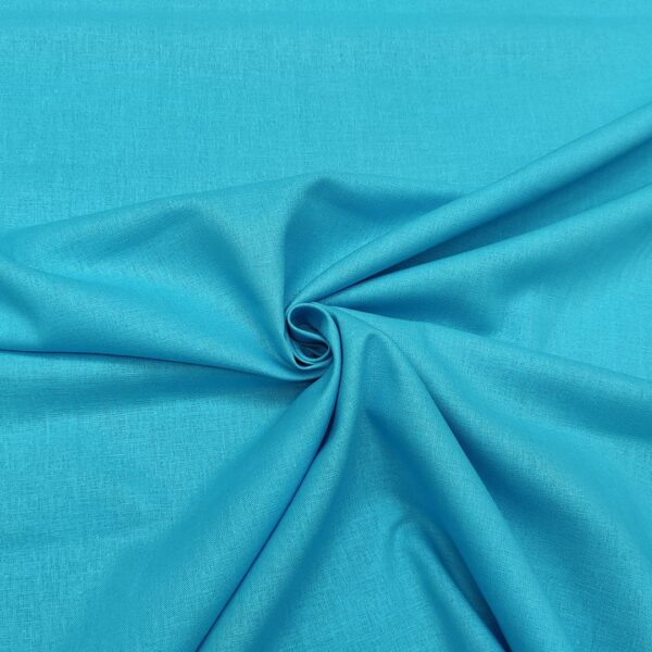 Tessuto Puro Lino in tinta unita turchese