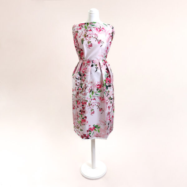 Tessuto Cotone a fantasia motivo floreale rosa - fucsia