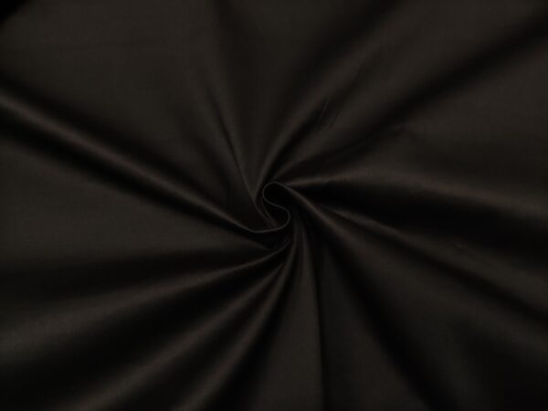 Tessuto Rasatello di cotone in tinta unita nero